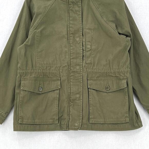 MADEWELL Northover Utility Jacket Womens Large Desert Olive Green Army Surplus - Picture 9 of 16